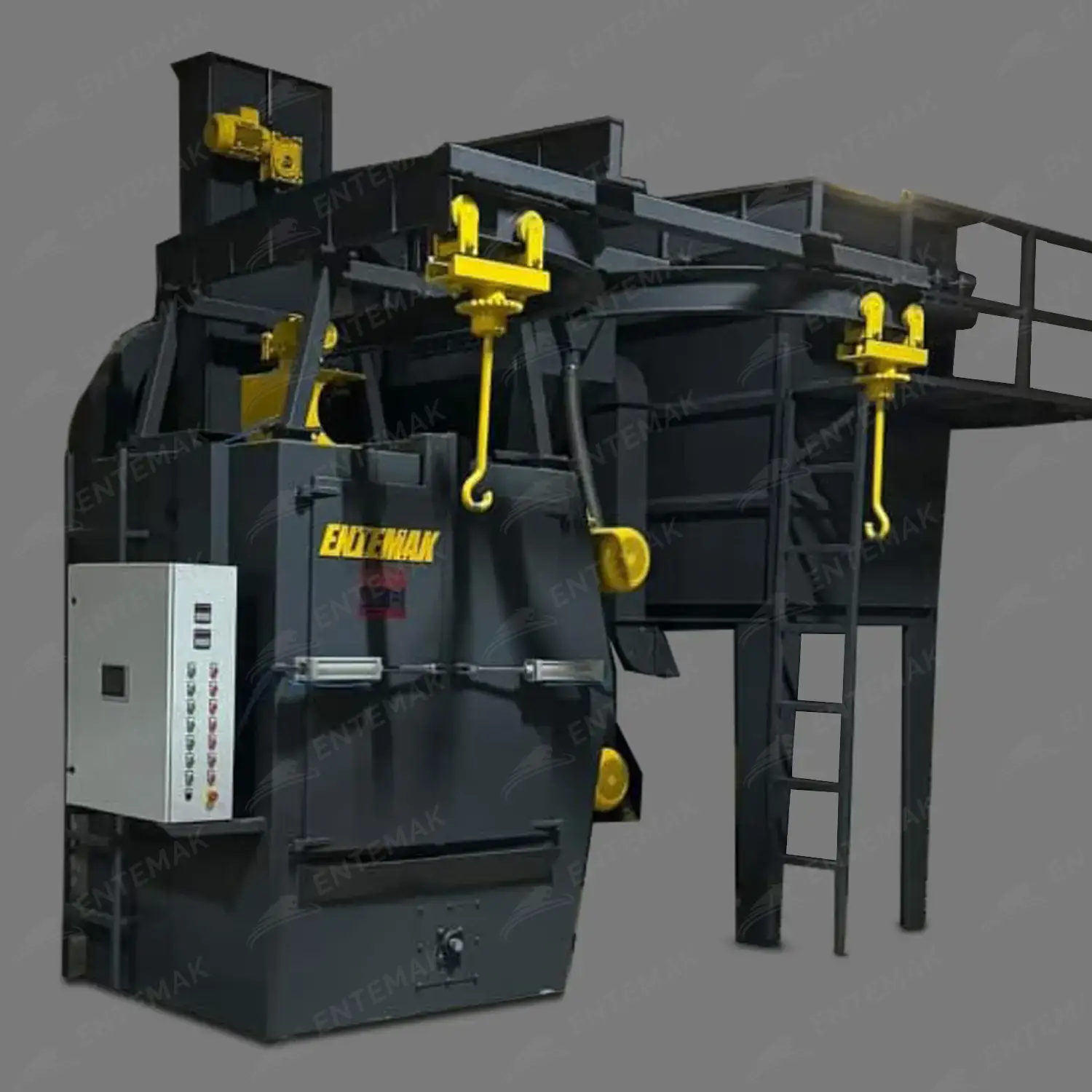 Çift İstasyonlu Askılı Kumlama Makinesi